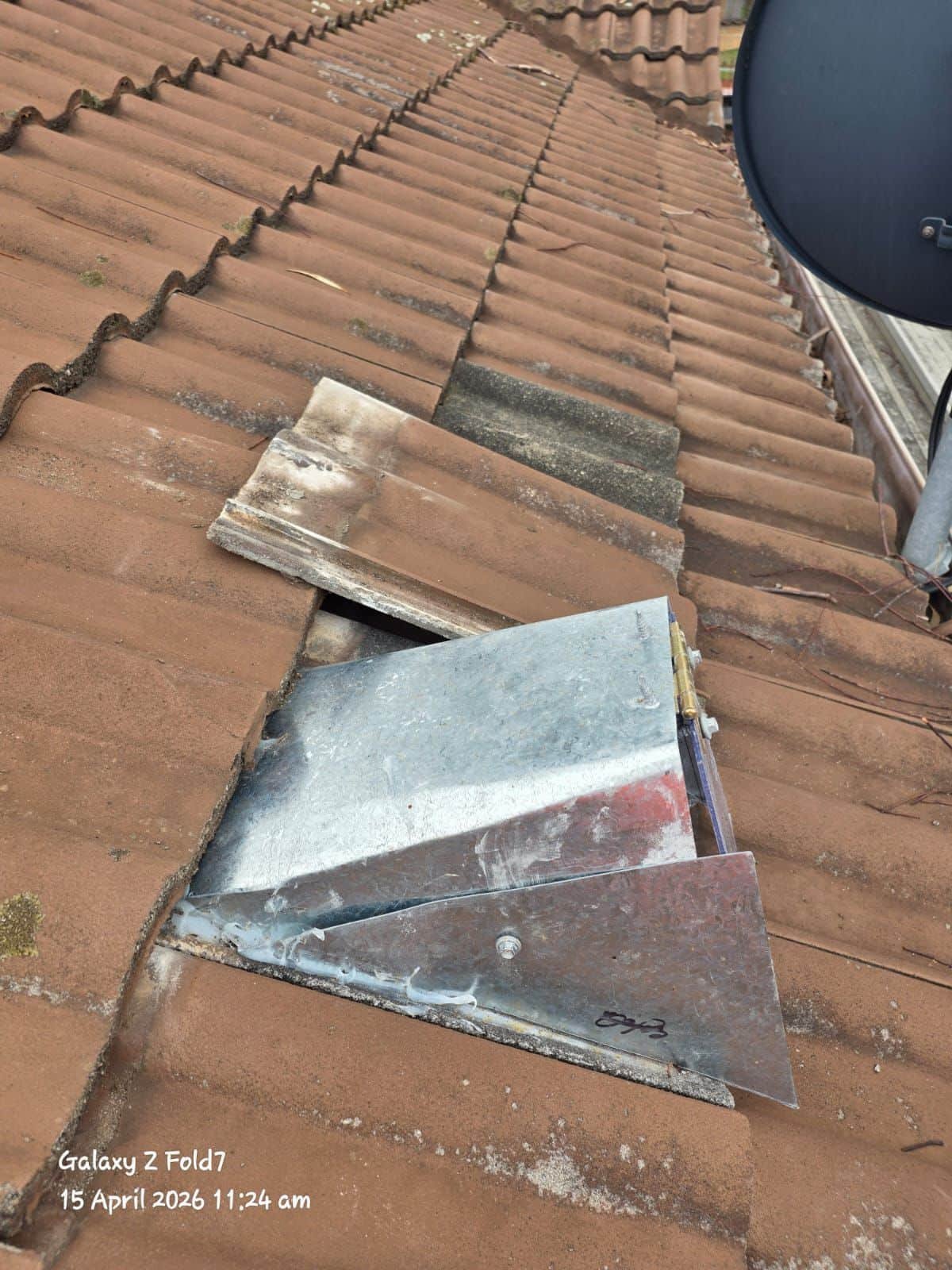 Roof inspection and possum sealing